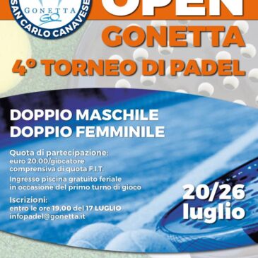 Open FIT Padel Luglio 2020